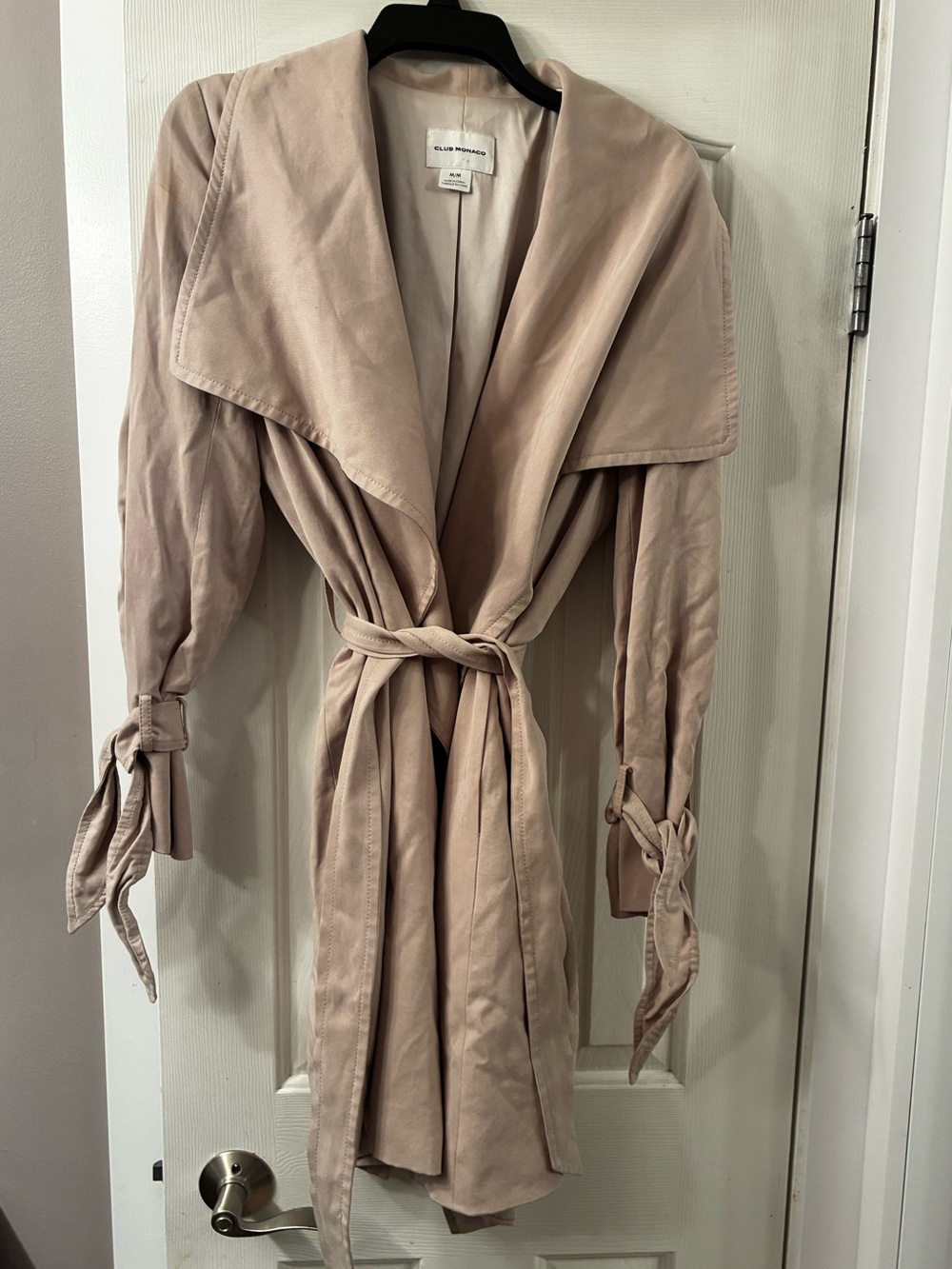 Club Monaco beige trench coat